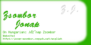 zsombor jonap business card